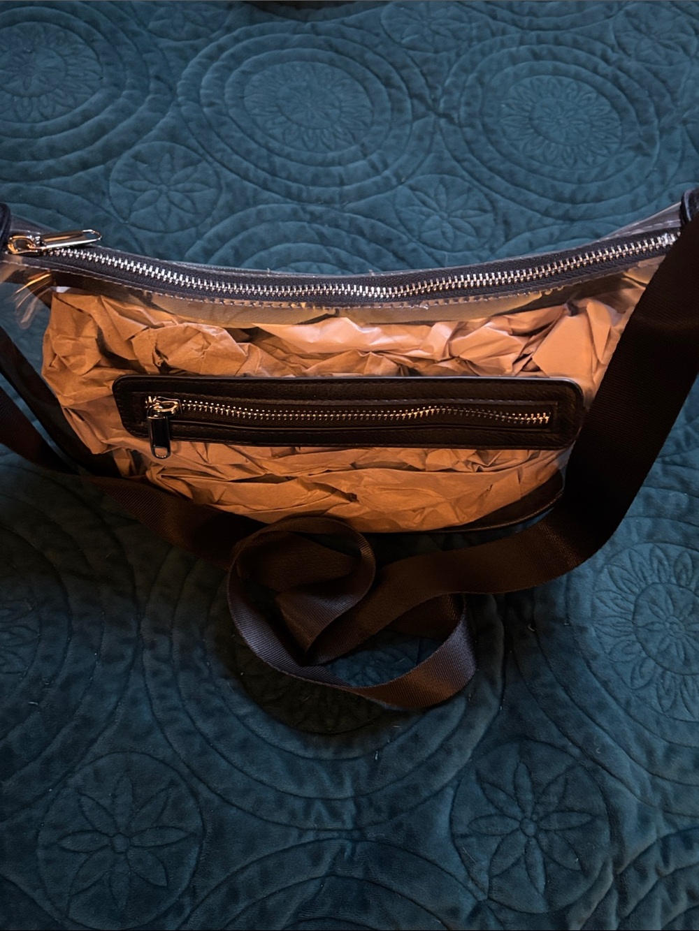 Target Clear Crossbody Belt Bag with Black Trim - Picture 4 of 4
